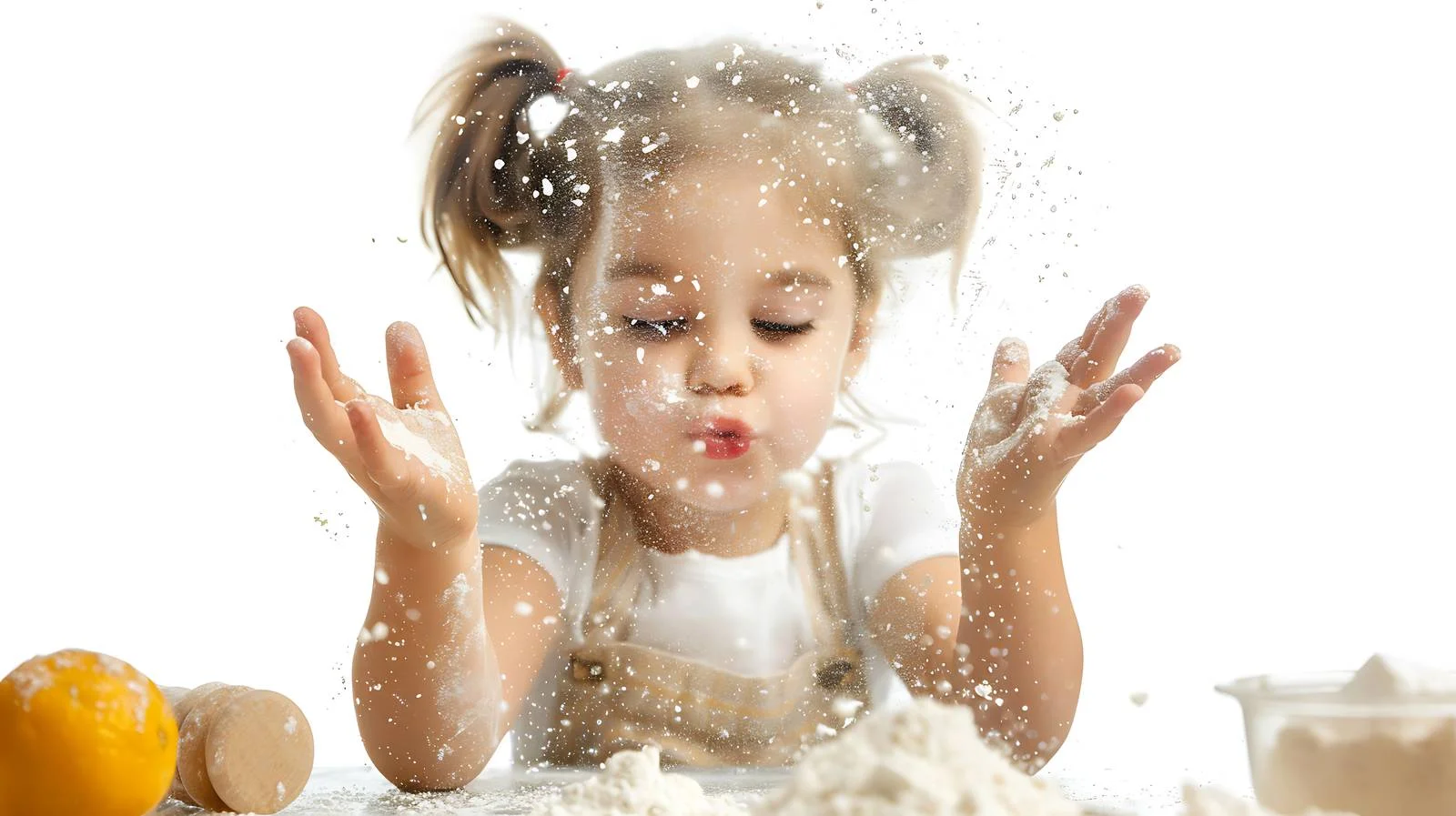 Playful Child in Kitchen — free download from Dotvec