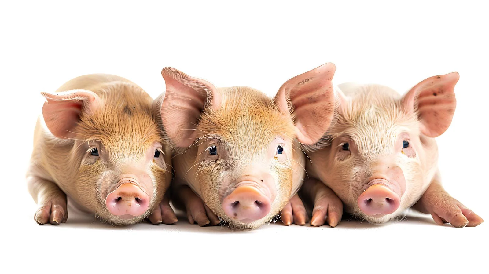 Happy Little Pigs on Farm — free download from Dotvec