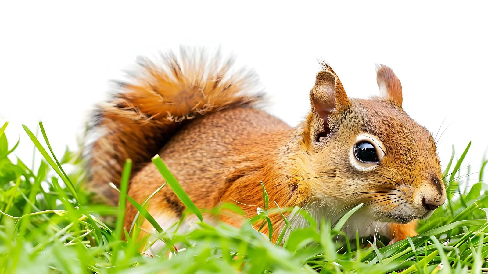Red Squirrel in Park Grass — free download from Dotvec