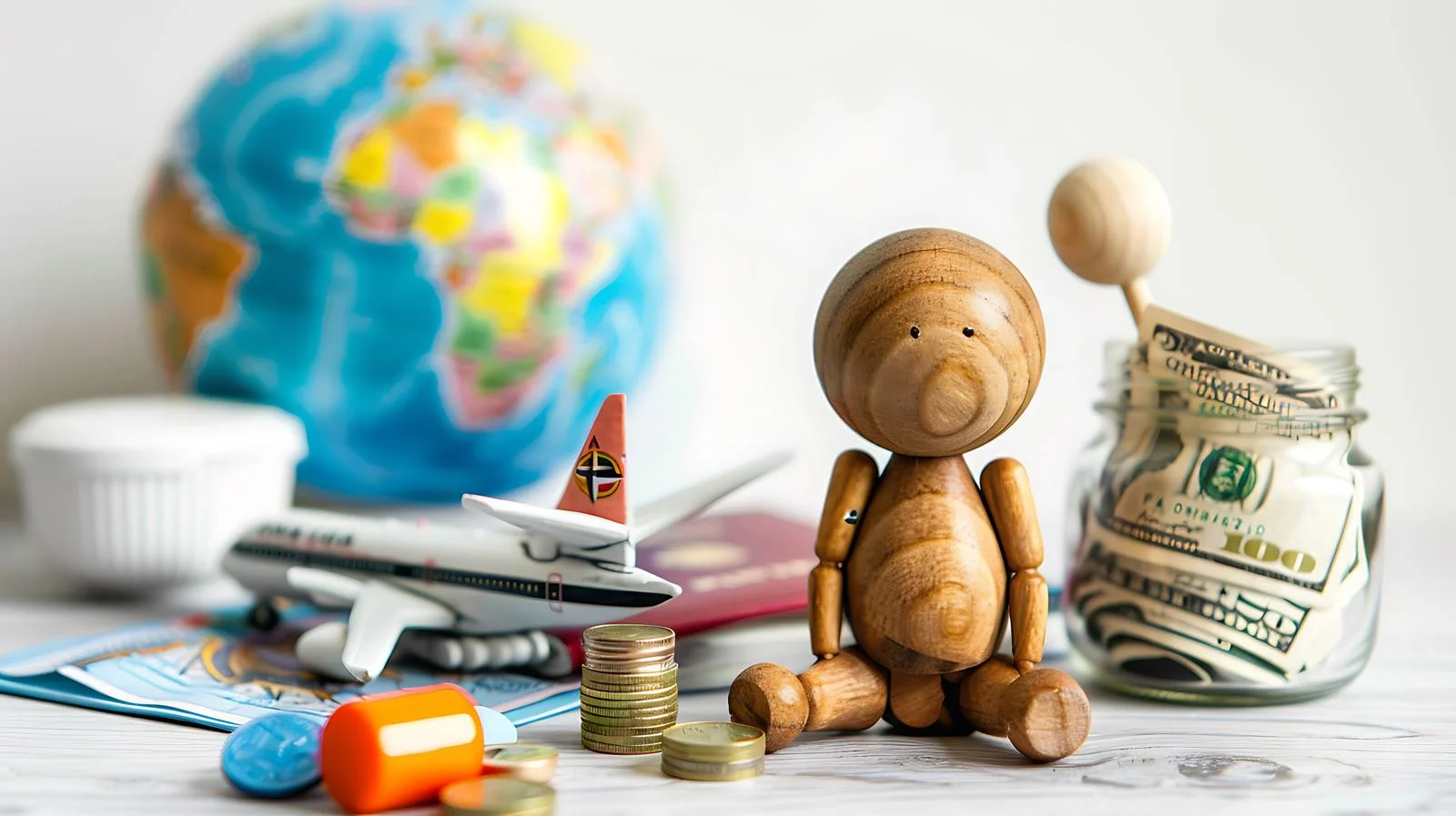 Miniature Earth Globe Wooden Doll Image — free download from Dotvec