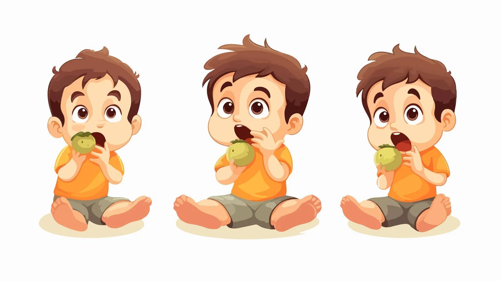 Child's Displeasure Over Bitter Gourd — free download from Dotvec