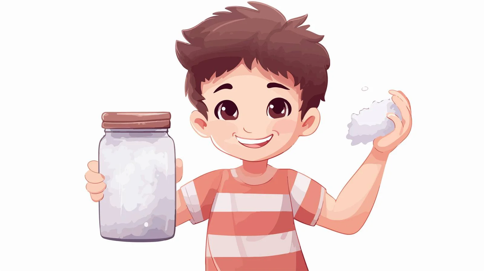 Child Holding Sea Salt for Advertisement — free download from Dotvec