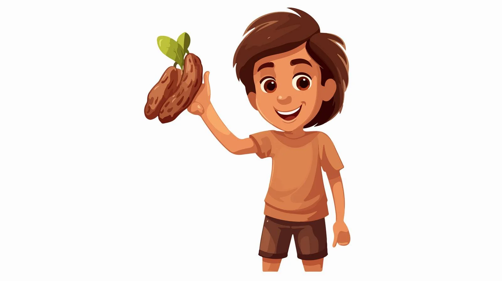 Young Boy With Fresh Tamarind Fruit — free download from Dotvec