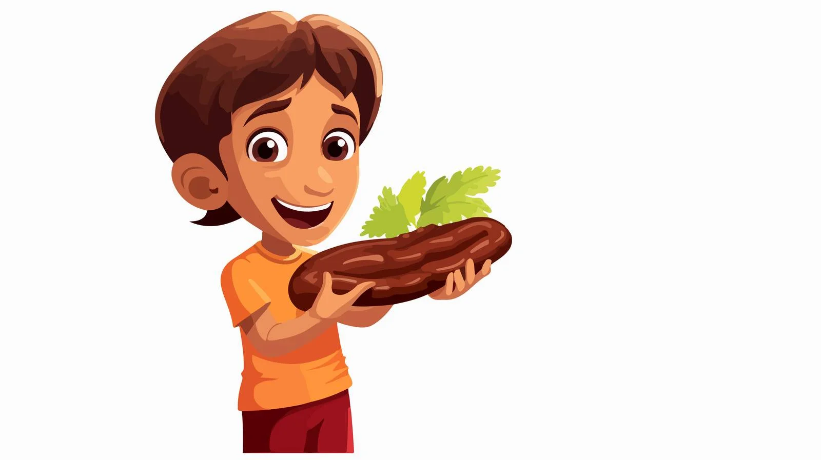 Young Boy With Fresh Tamarind Fruit — free download from Dotvec