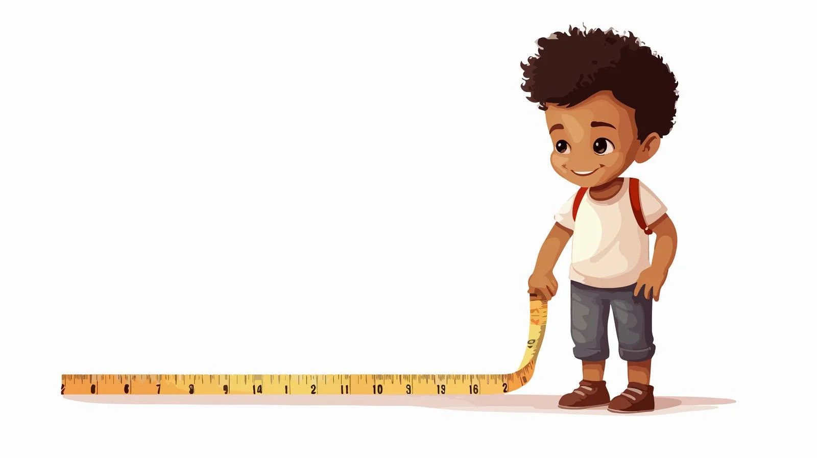 Child Measures Car Length with Tape — free download from Dotvec