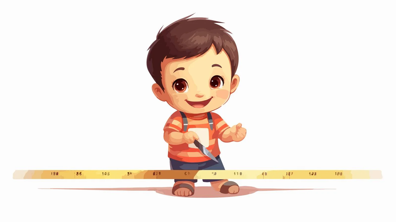 Measuring Boy and Car Lengths — free download from Dotvec