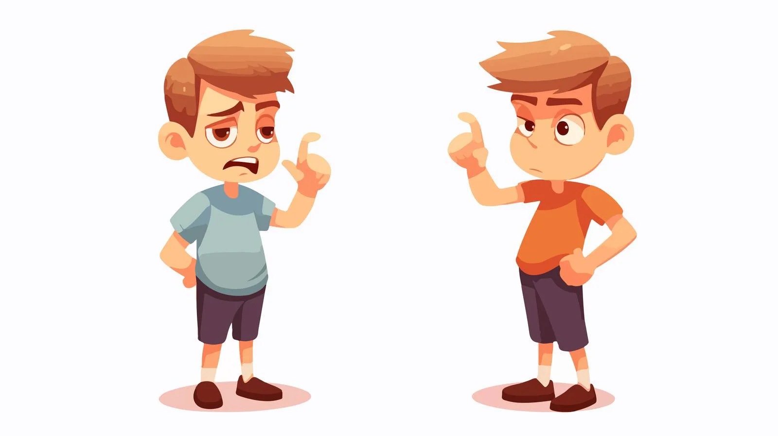 Disapproving Little Boy with Thumb Down — free download from Dotvec