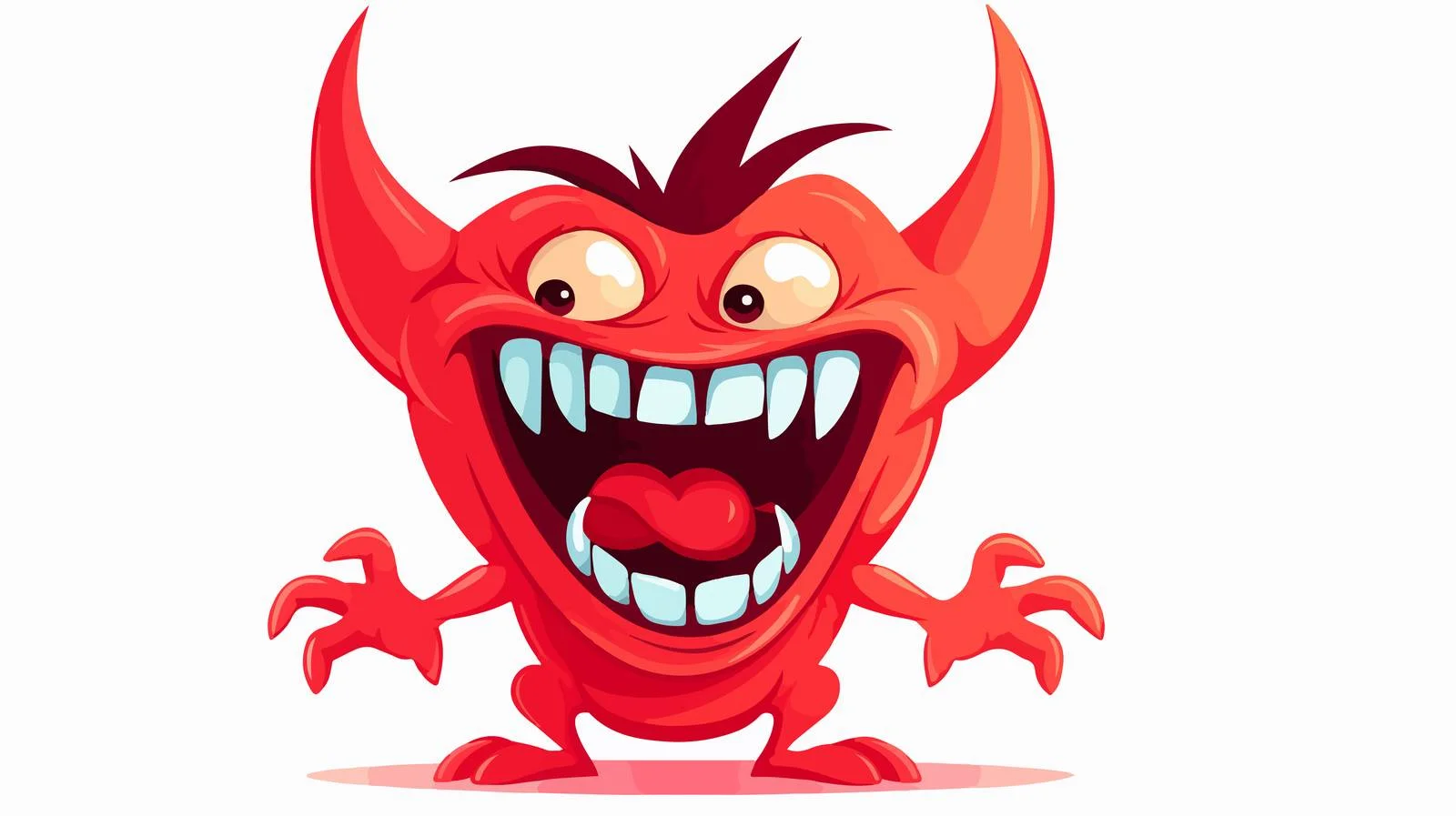 Energetic Devil Cartoon Character Vector Illustration — free download from Dotvec