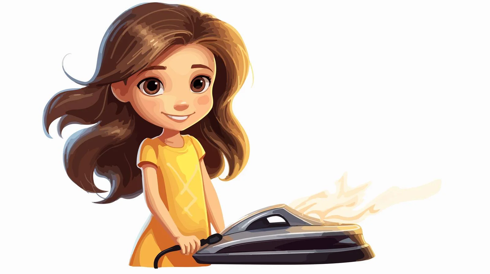 Curious Girl and Hot Iron — free download from Dotvec