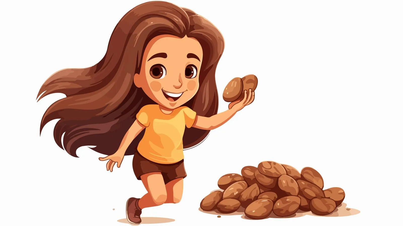 Young Girl with Fresh Tamarind Fruit — free download from Dotvec