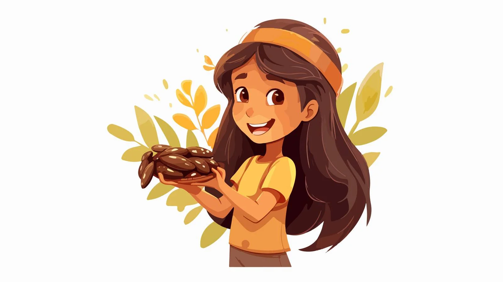 Young Girl Holding Tamarind Fruit — free download from Dotvec