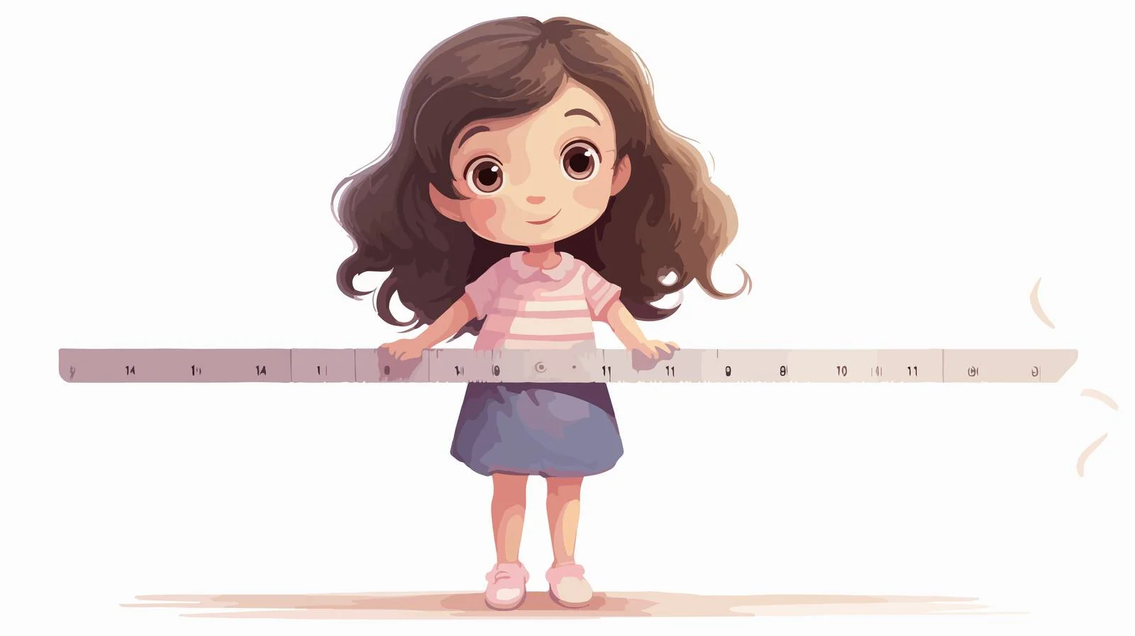 Measuring Cartoon Illustration for Educational Purpose — free download from Dotvec