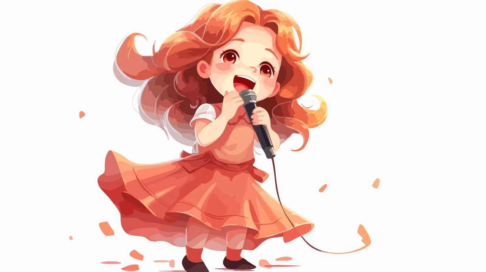 Young Girl Performing on Stage — free download from Dotvec