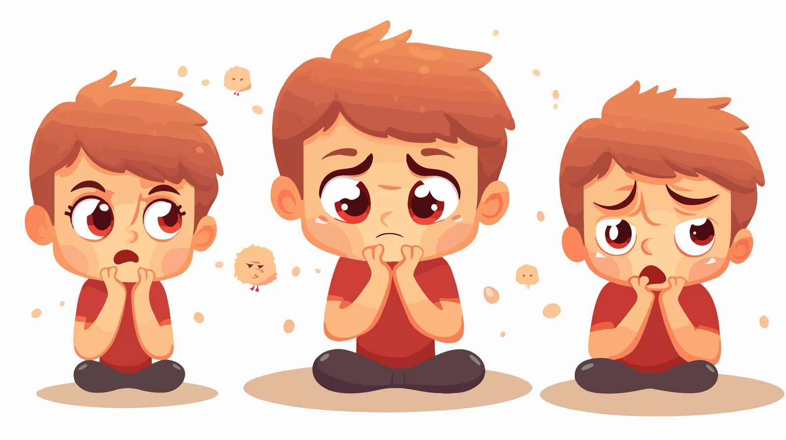 Child with Measles Cartoon — free download from Dotvec