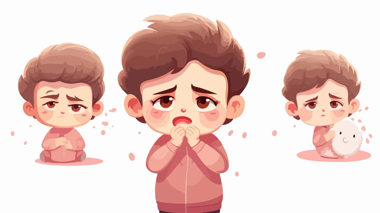 Child with Measles Cartoon Illustration — free download from Dotvec