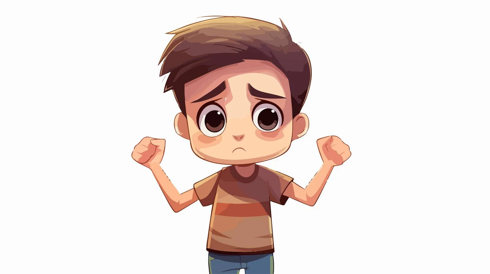 Child with anti-war sign feels sad — free download from Dotvec