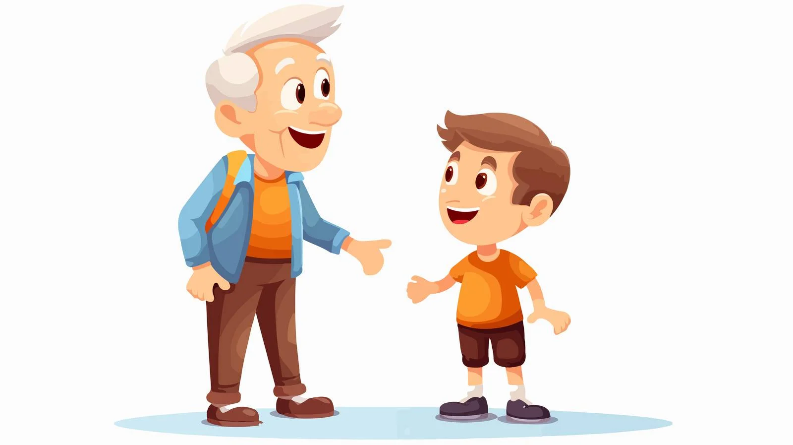 Happy Little Kid with Grandparent — free download from Dotvec