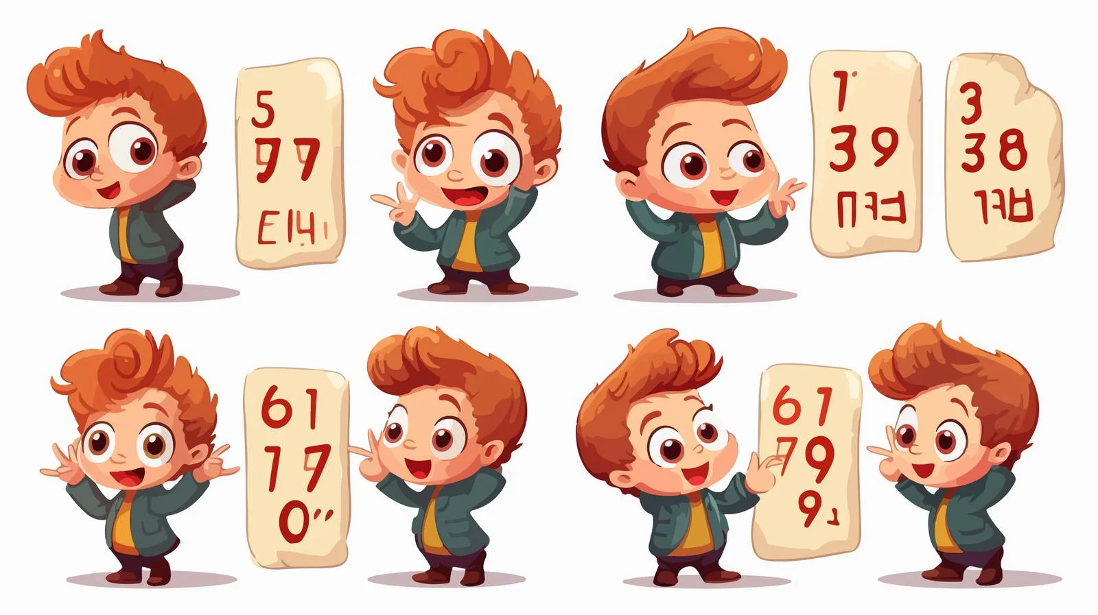 Child Learning Math with Finger Counting — free download from Dotvec