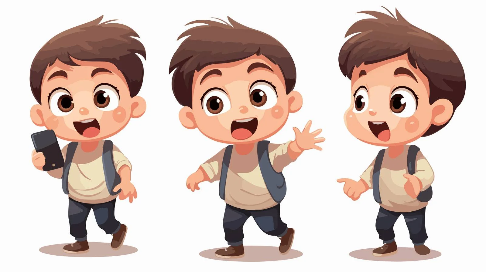 Child Using Smartphone for Communication — free download from Dotvec