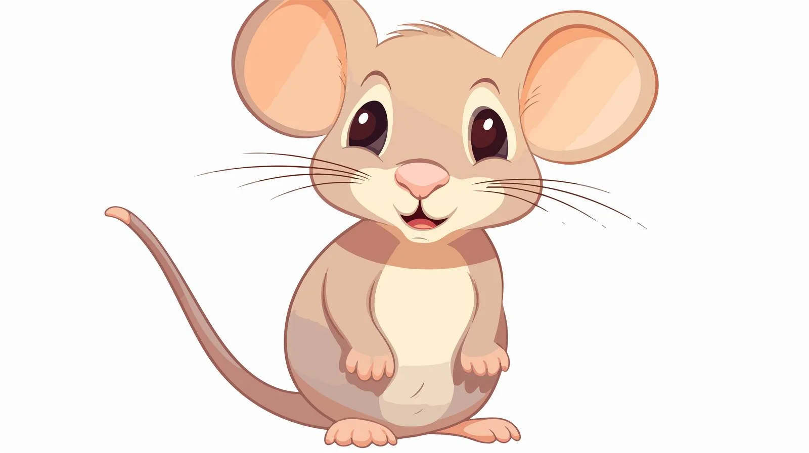 Adorable Mouse Cartoon Illustration — free download from Dotvec