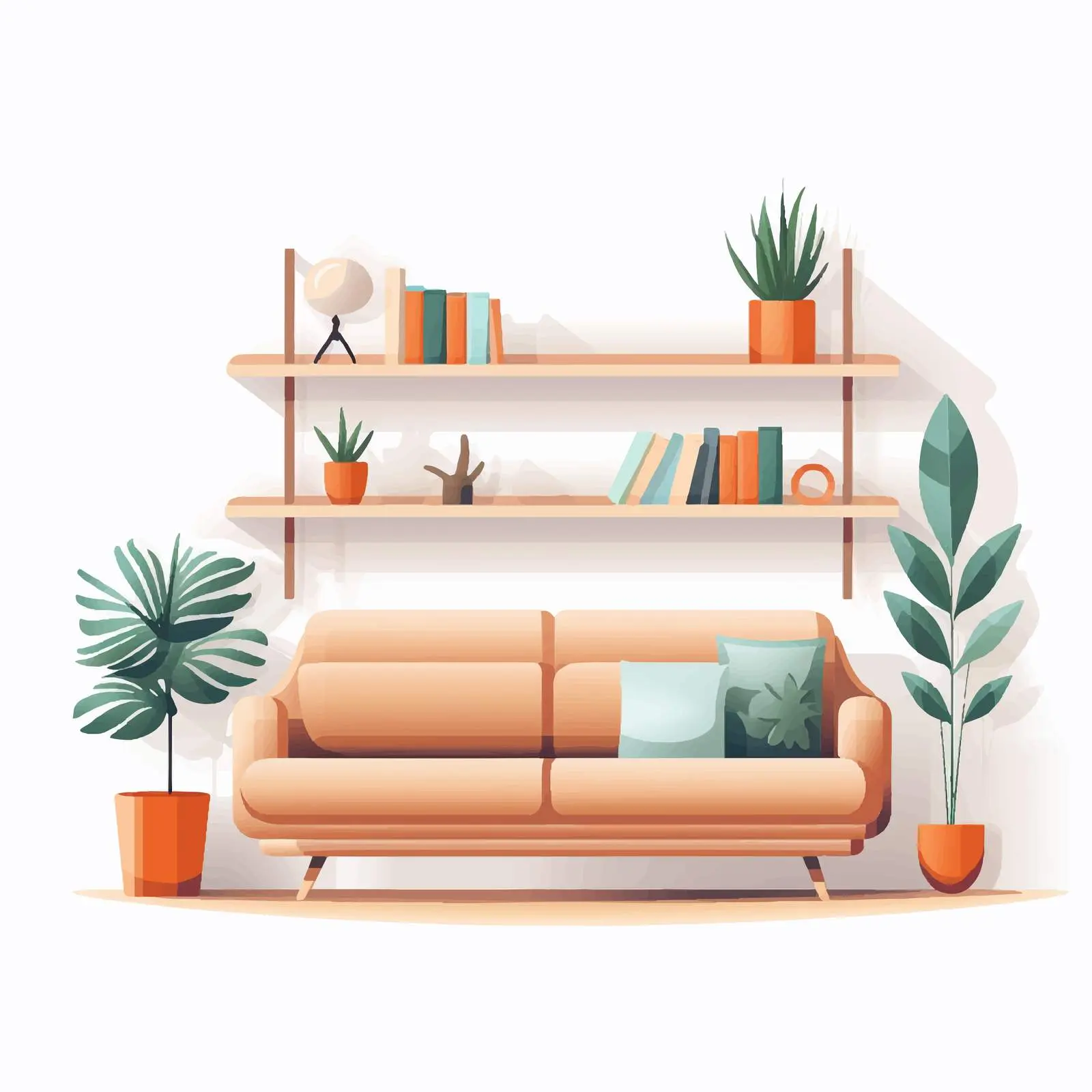 Cozy Home Lounge Area Interior Design — free download from Dotvec