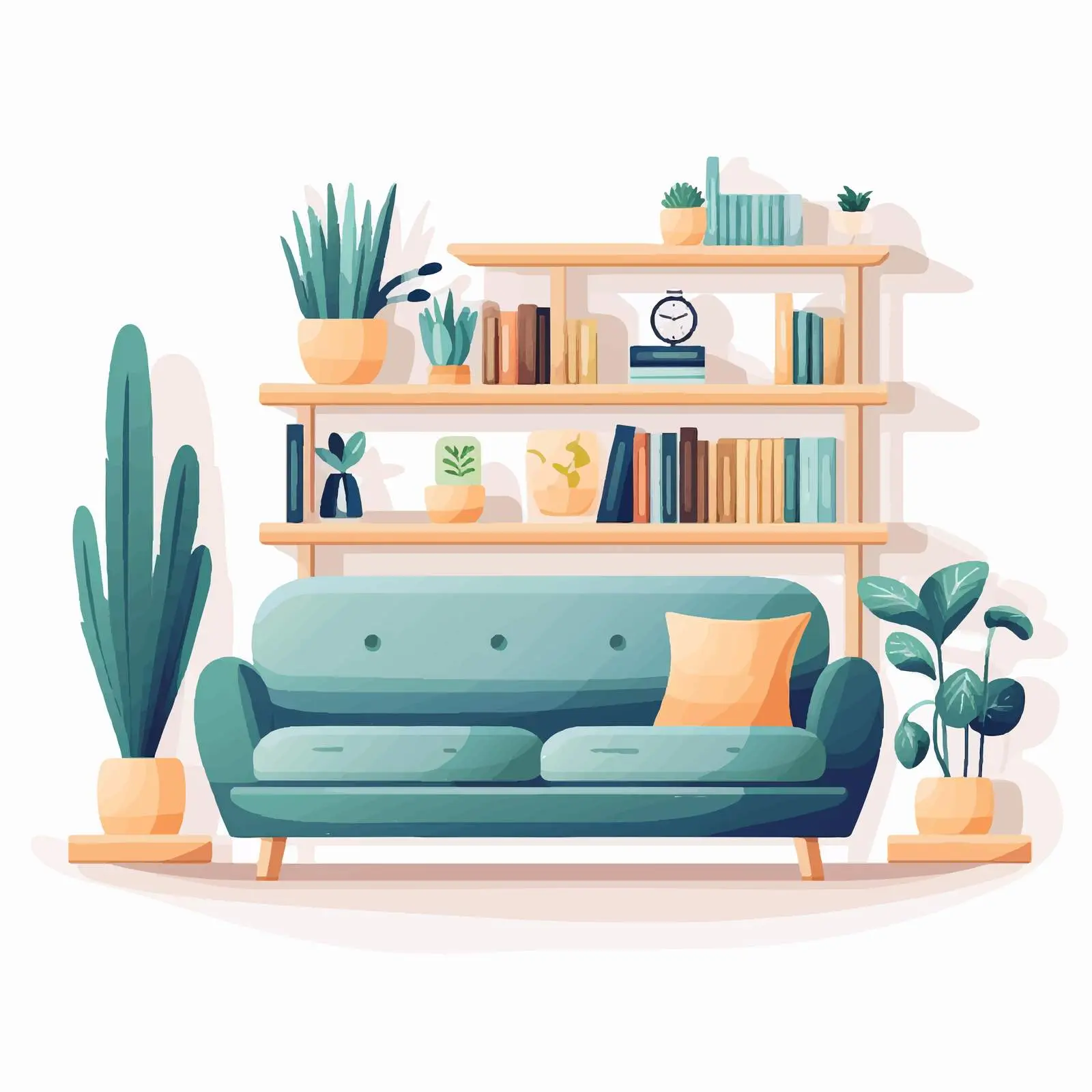 Cozy Living Room Interior with Modern Furniture — free download from Dotvec
