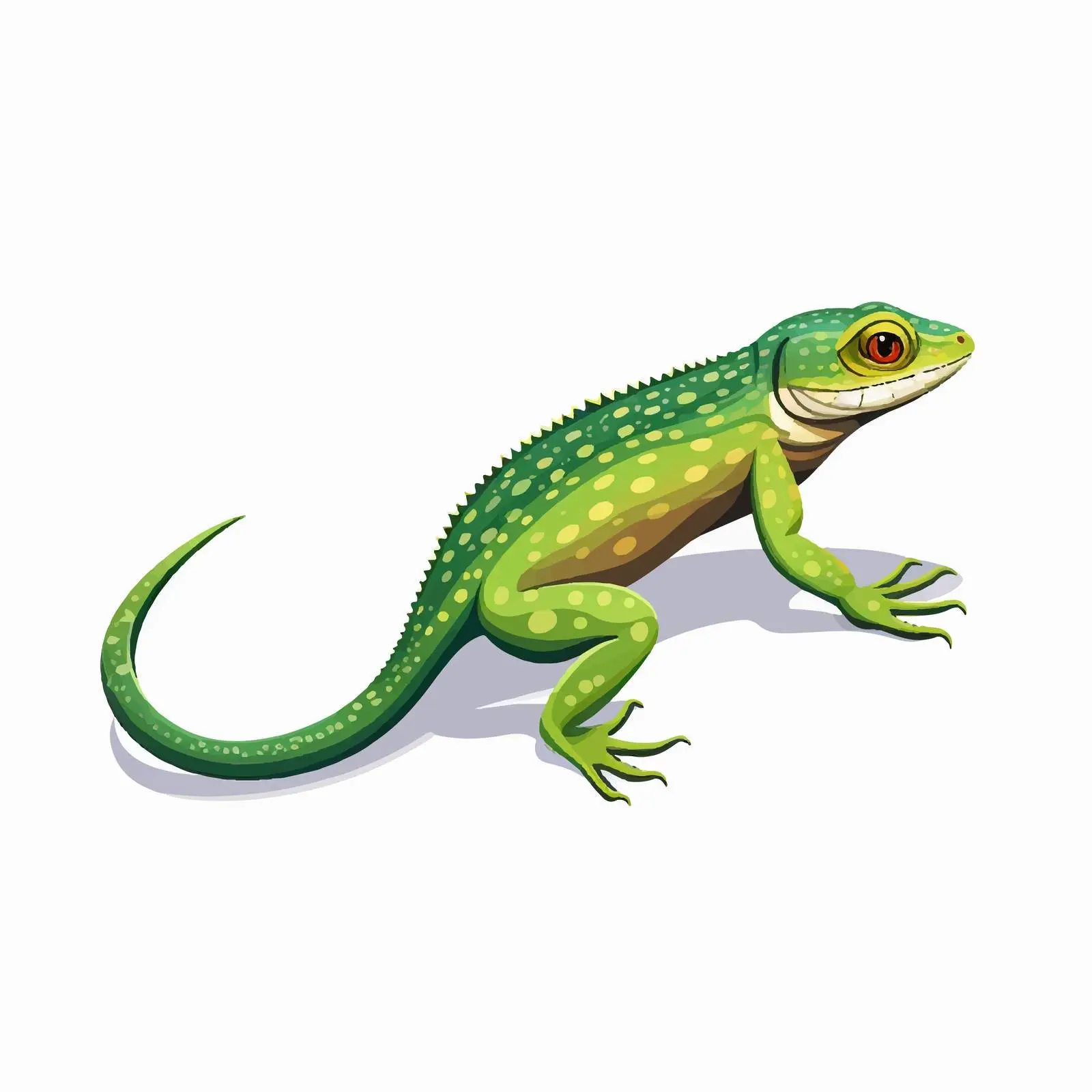 Lizard Vector Illustration on White Background — free download from Dotvec