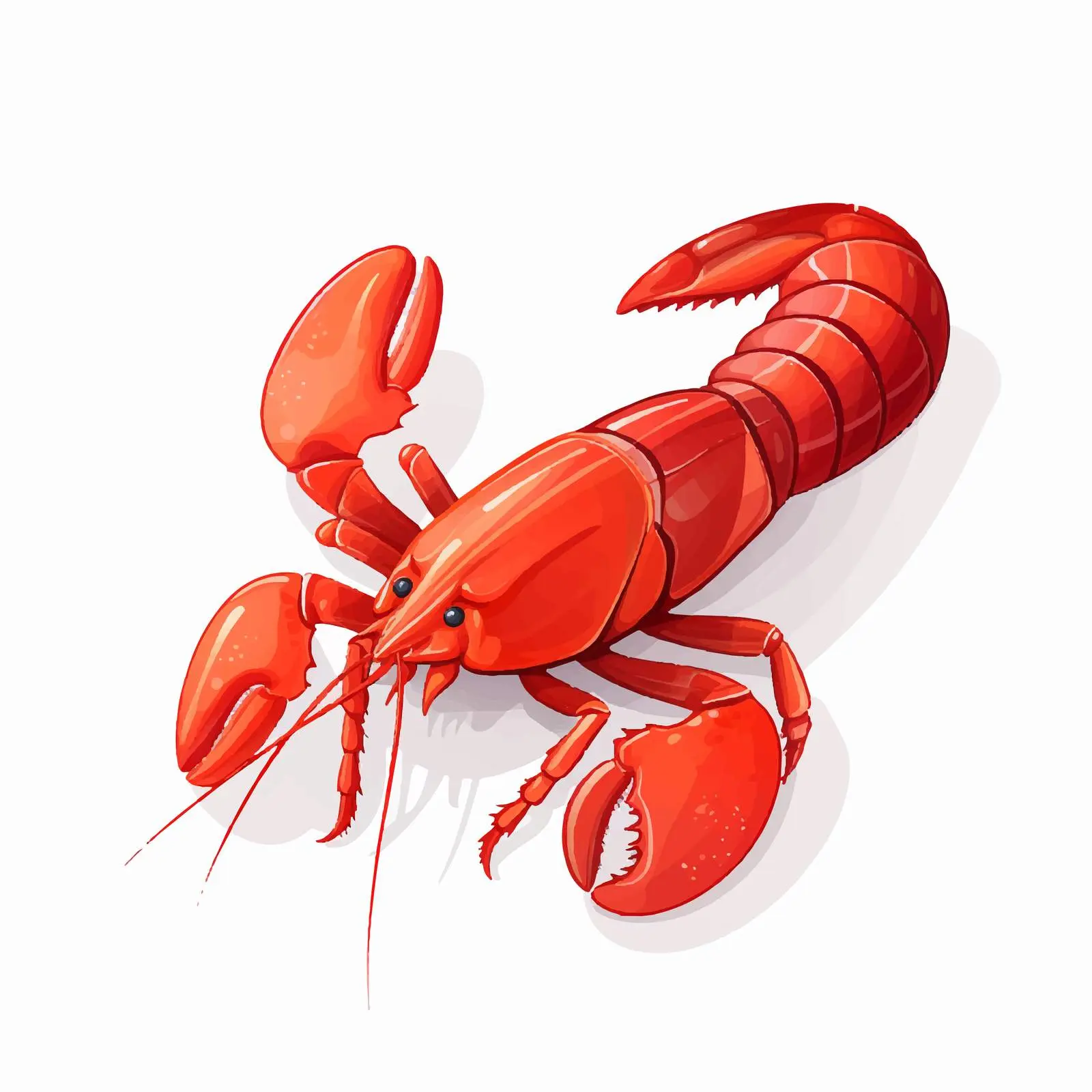 Lobster Vector Illustration on White Background — free download from Dotvec