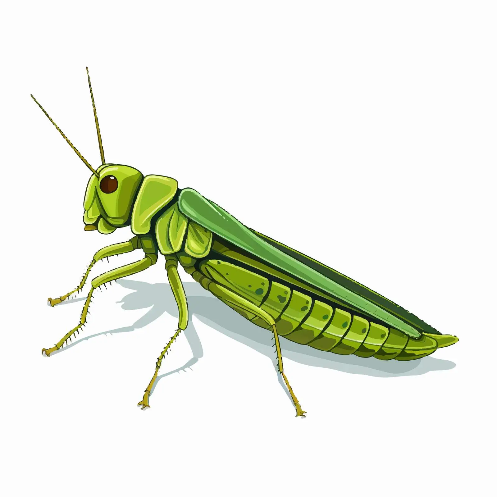 Outline Vector Illustration of Locust on White Background — free download from Dotvec