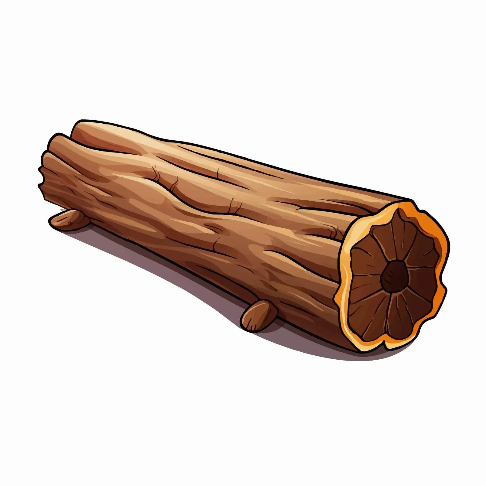 Cartoon Log Vector Illustration Isolated Design — free download from Dotvec