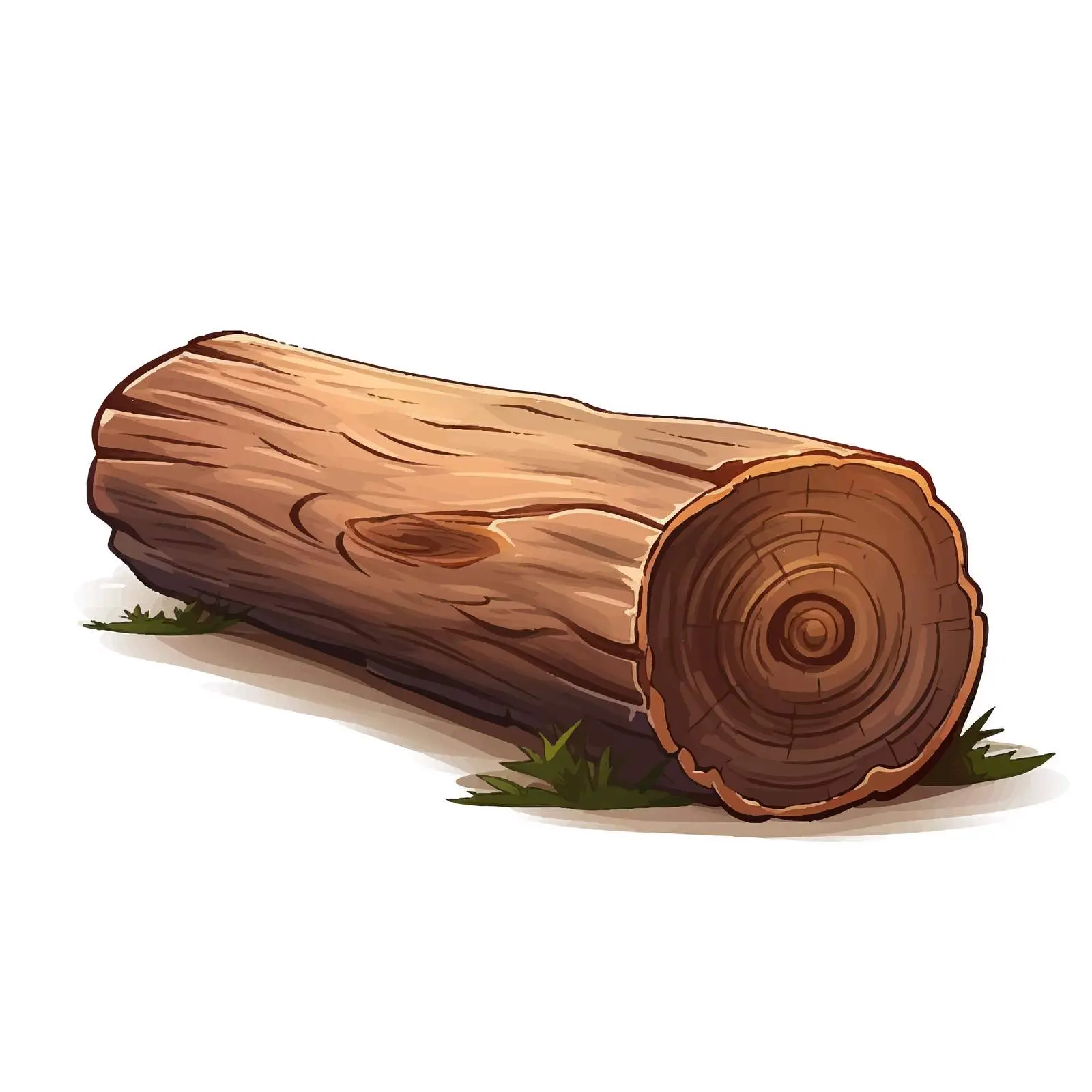 Cartoon Log Vector Illustration Isolated Design — free download from Dotvec