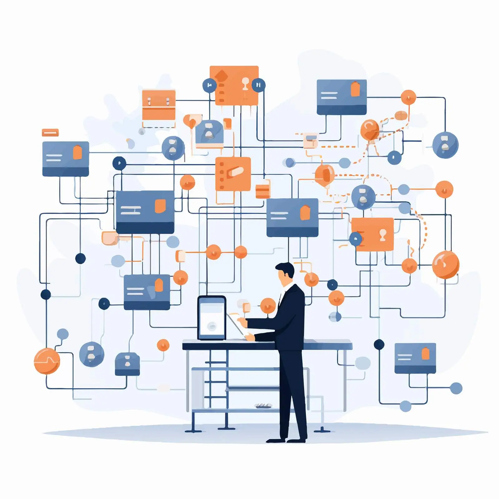Business Analysis Logic and Structure Concept – free business operations image from Dotvec