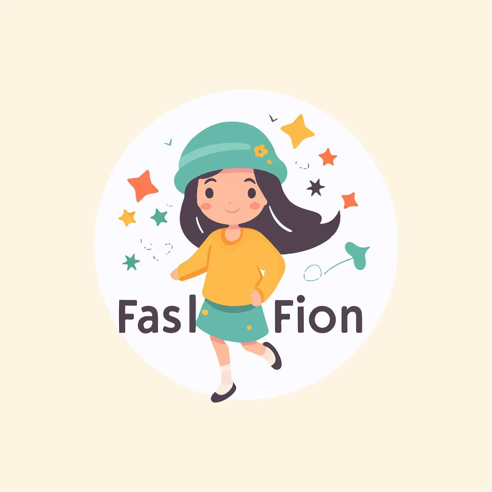 Stylish Children's Clothing Store Logo — free download from Dotvec