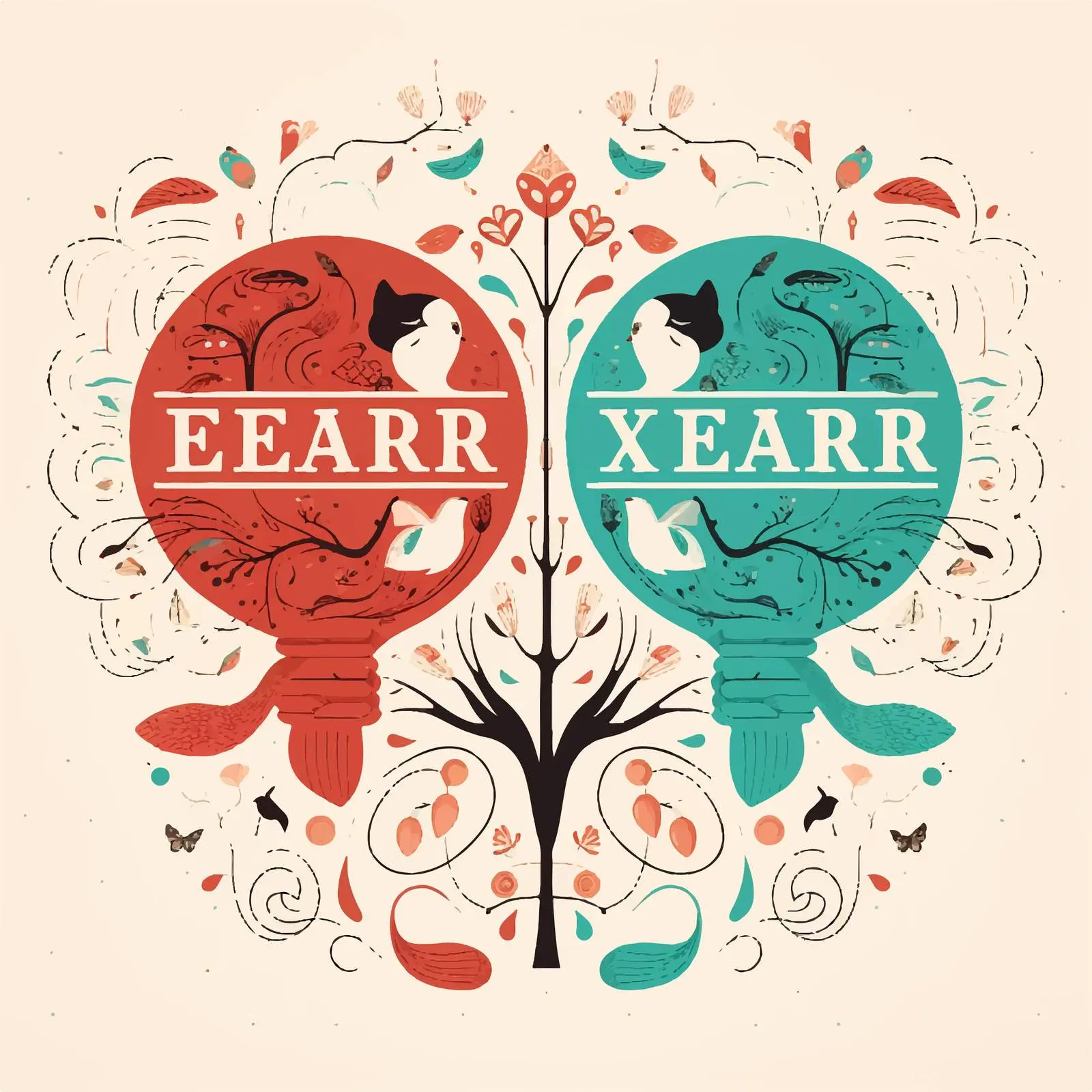 Text Design with Word Comparatives Illustration — free download from Dotvec