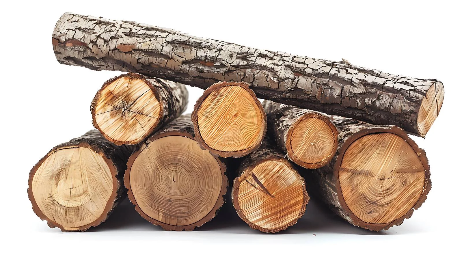 Structured Stack of Neatly Arranged Logs — free download from Dotvec