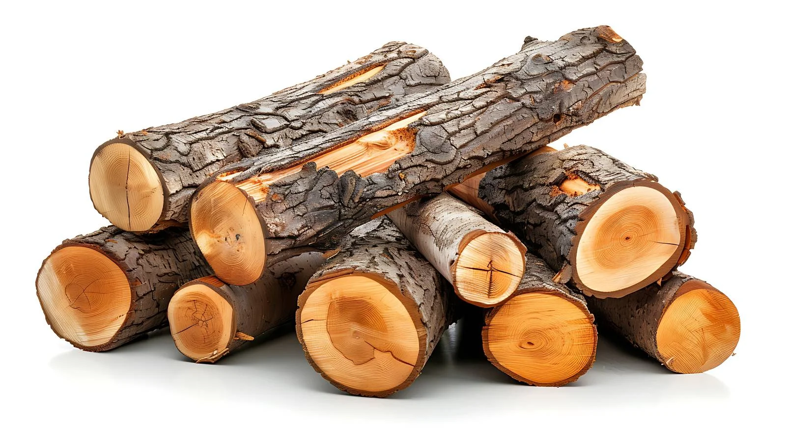 Neatly Stacked Logs Create Structured Pattern — free download from Dotvec