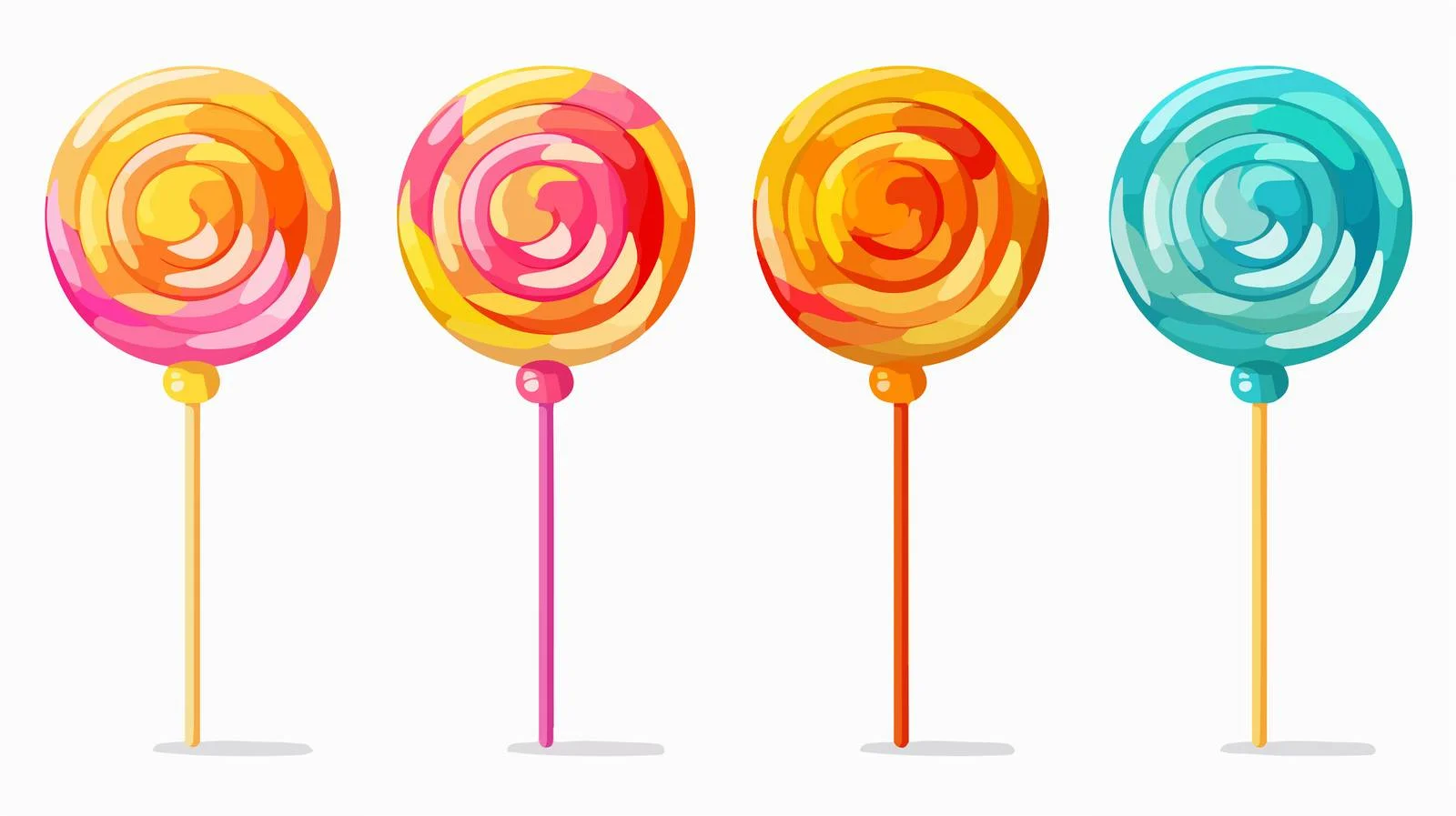 Colorful Cartoon Lollipop Image — free download from Dotvec