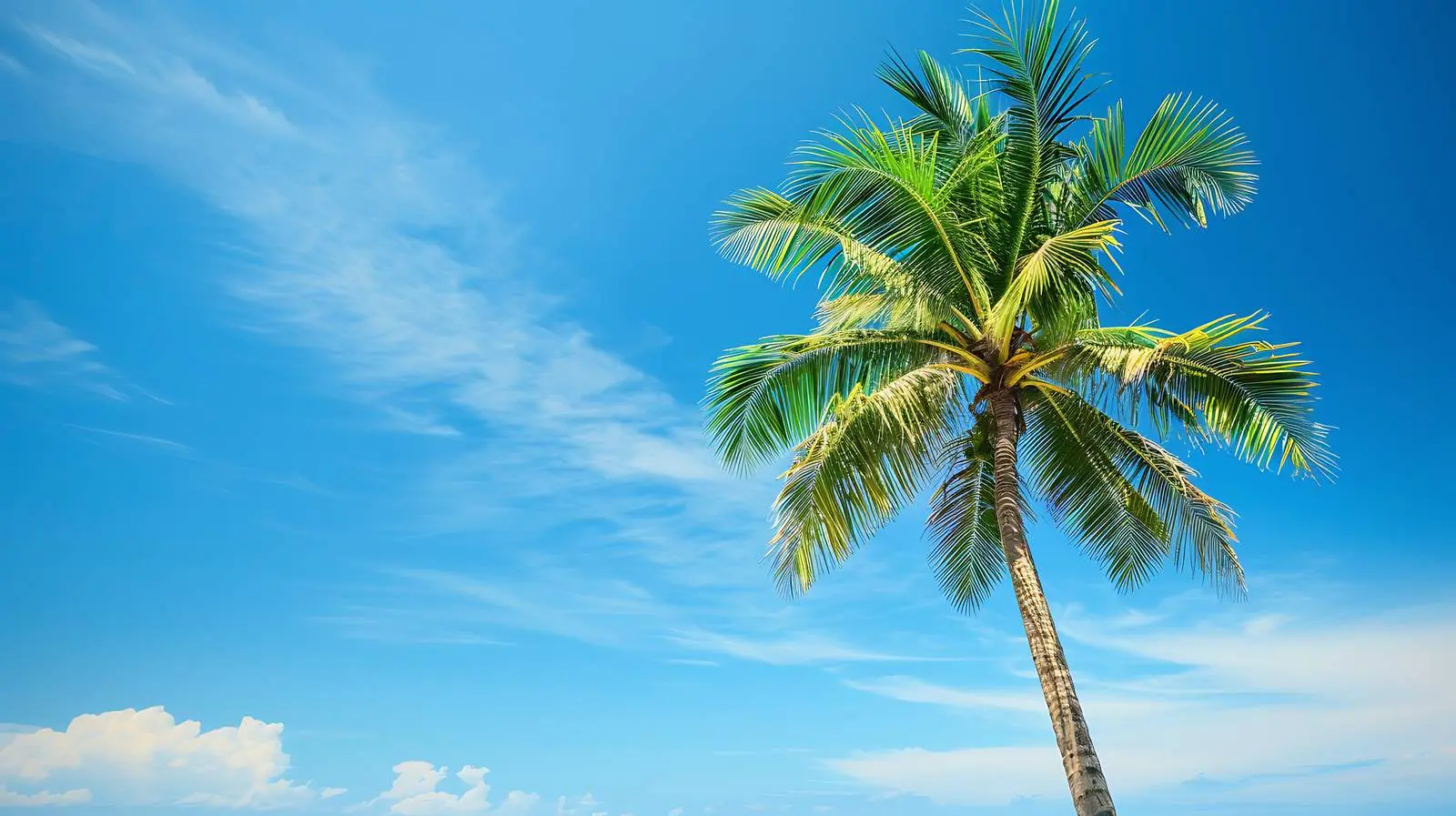 Lonely Tropical Coconut Palm Tree Landscape — free download from Dotvec