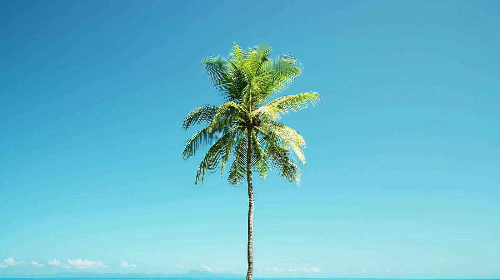 Isolated Coconut Palm Tree in Tropical Landscape — free download from Dotvec