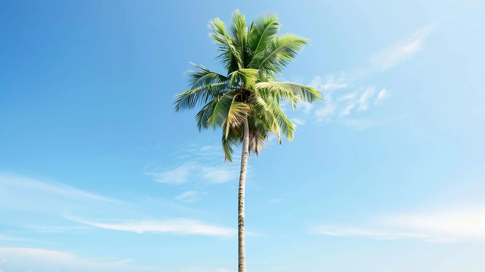 Coconut Palm Trees Against Blue Sky — free download from Dotvec