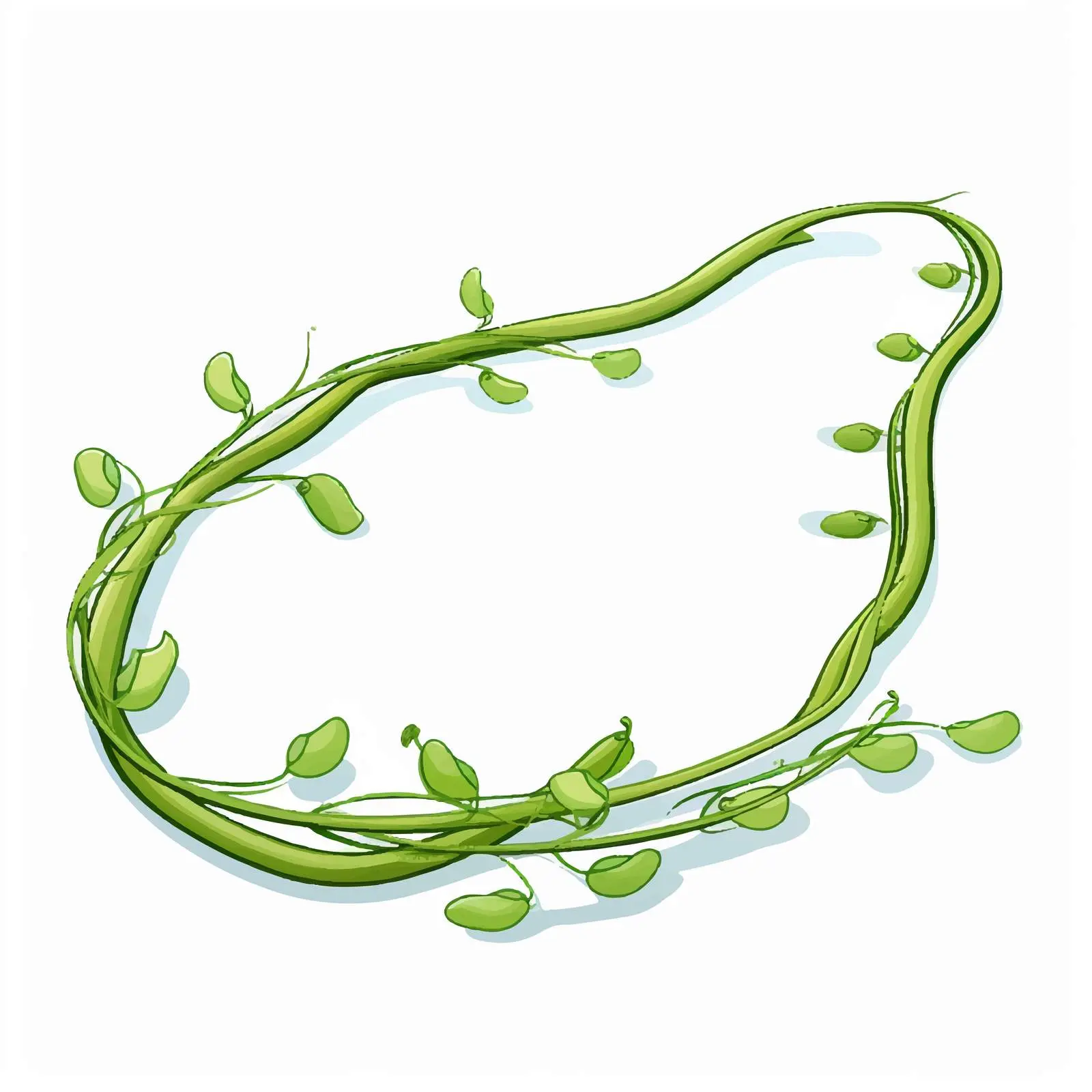 Cartoon Long Beans Line Vector Illustration — free download from Dotvec