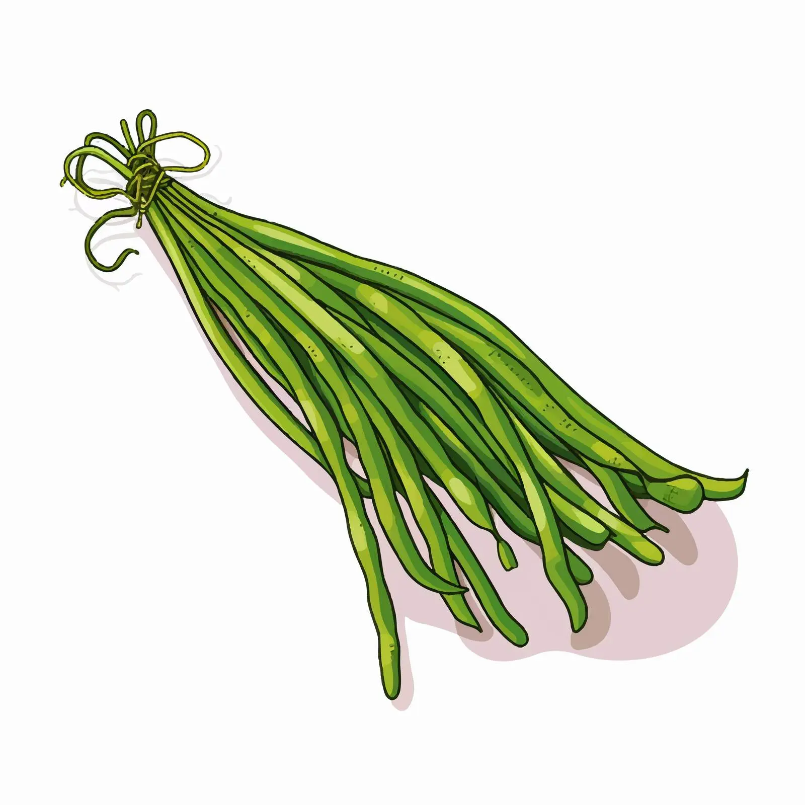 Cartoon Vector Illustration of Long Beans — free download from Dotvec