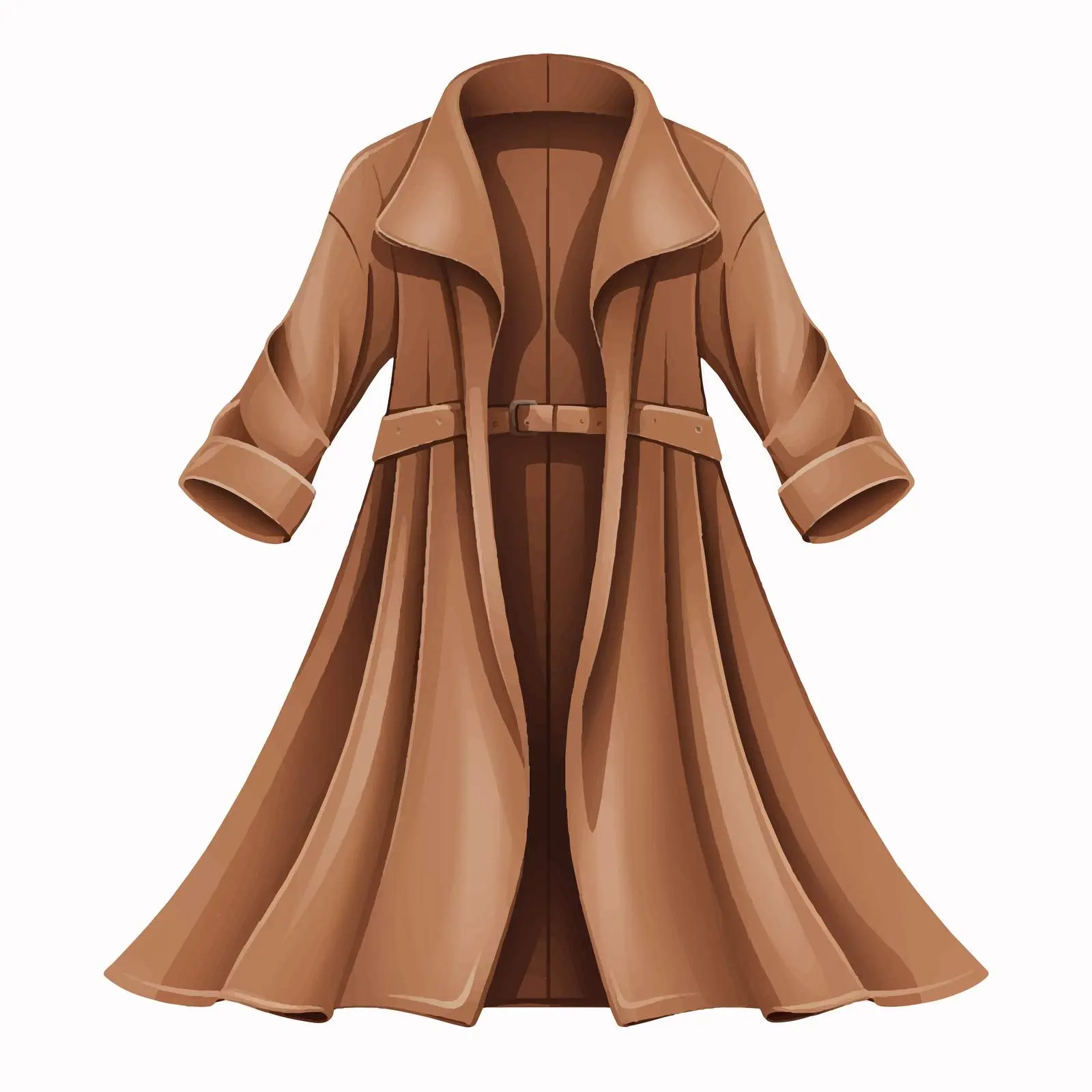 Long Coat Vector Illustration on White Background — free download from Dotvec