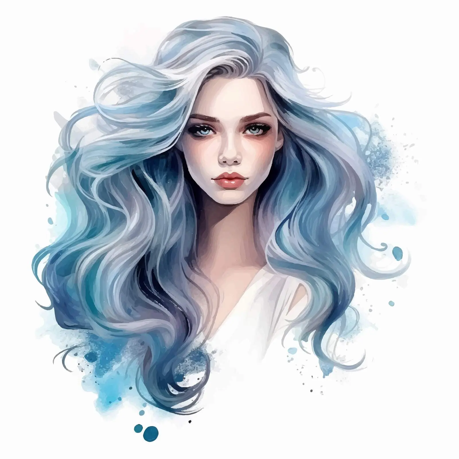 Beauty Salon Logo with Long Hair and Girls – free hair fashion image from Dotvec