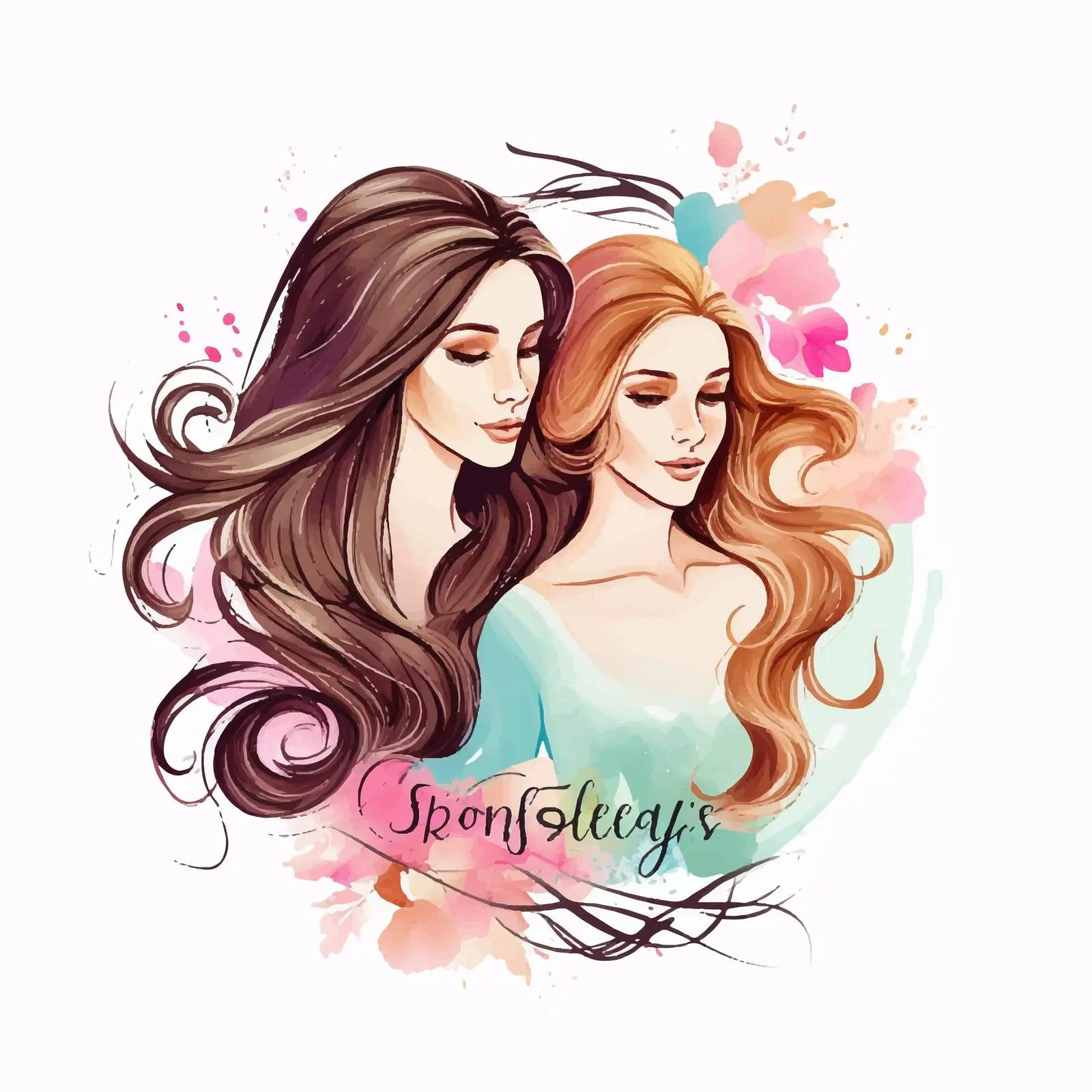 Perfect Hairstyle Beauty Salon Logo Design — free download from Dotvec