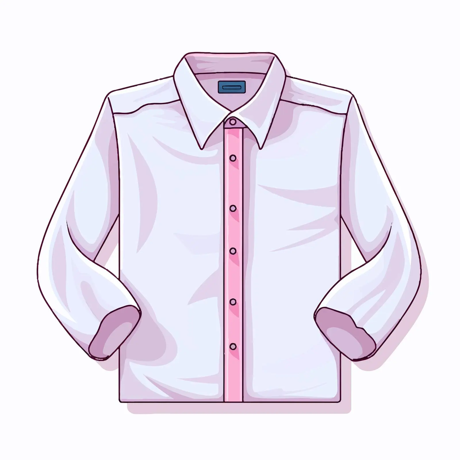 Long Sleeve Shirt Line Vector Illustration — free download from Dotvec