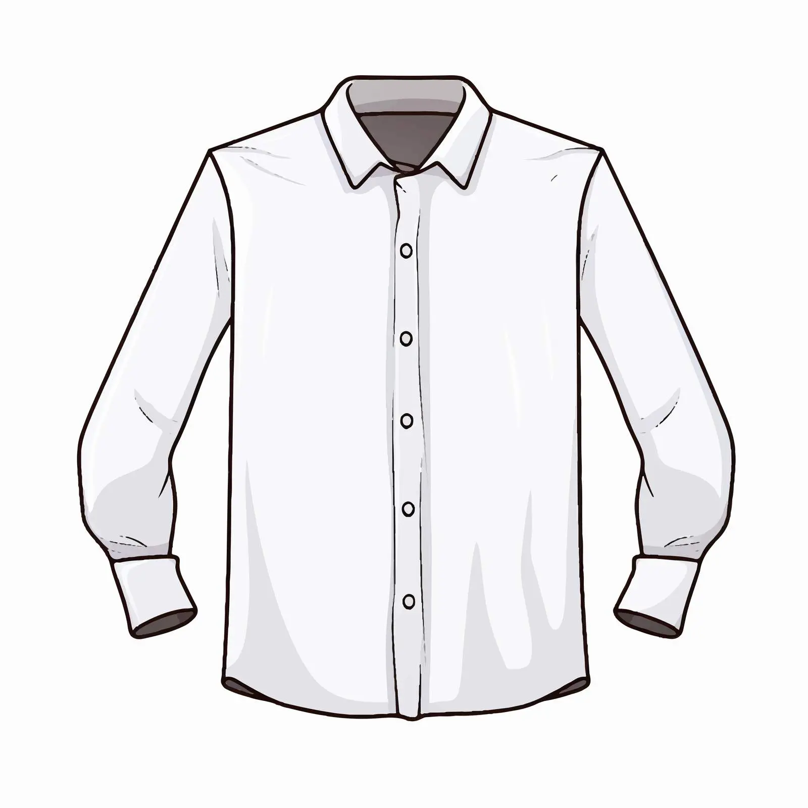 Long Sleeve Shirt Vector Illustration — free download from Dotvec