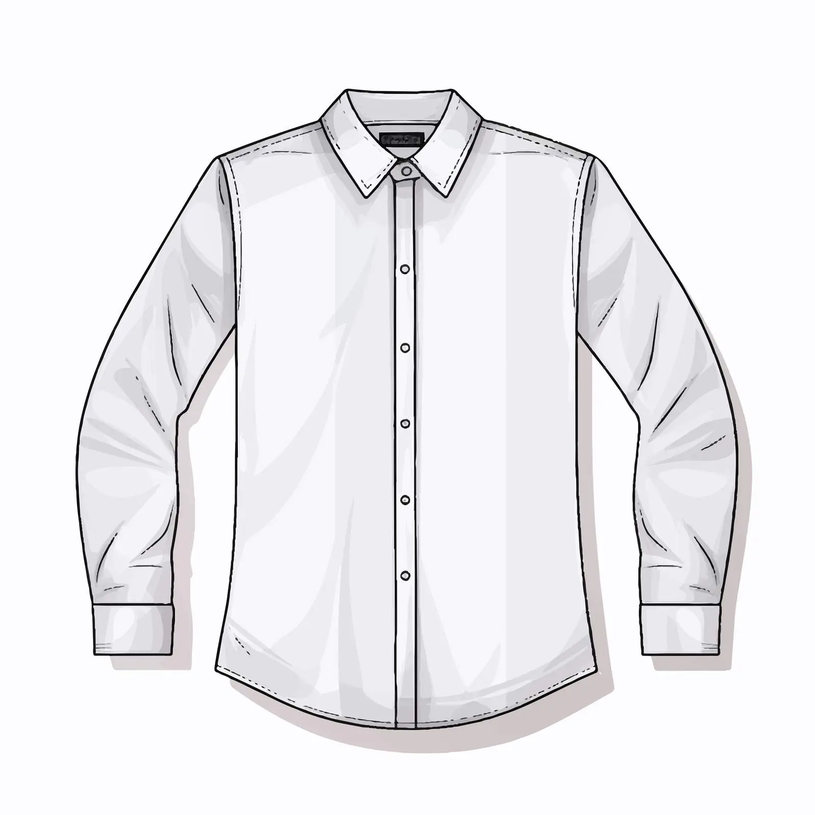 Long Sleeve Shirt Vector Illustration — free download from Dotvec