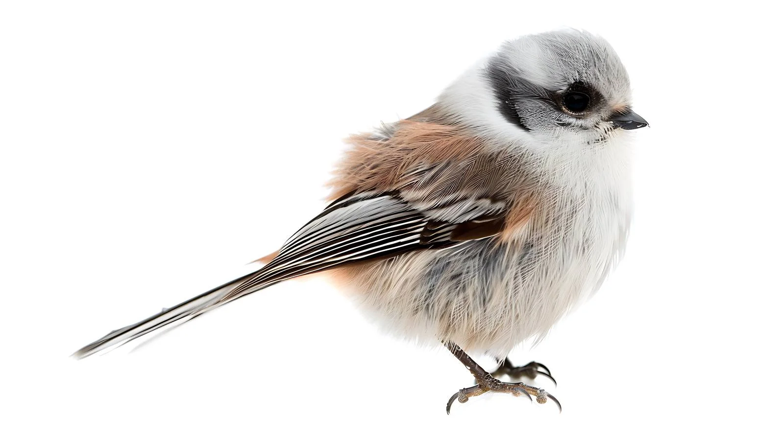 Elegant Long-Tailed Tit Bird Aegithalos Caudatus — free download from Dotvec