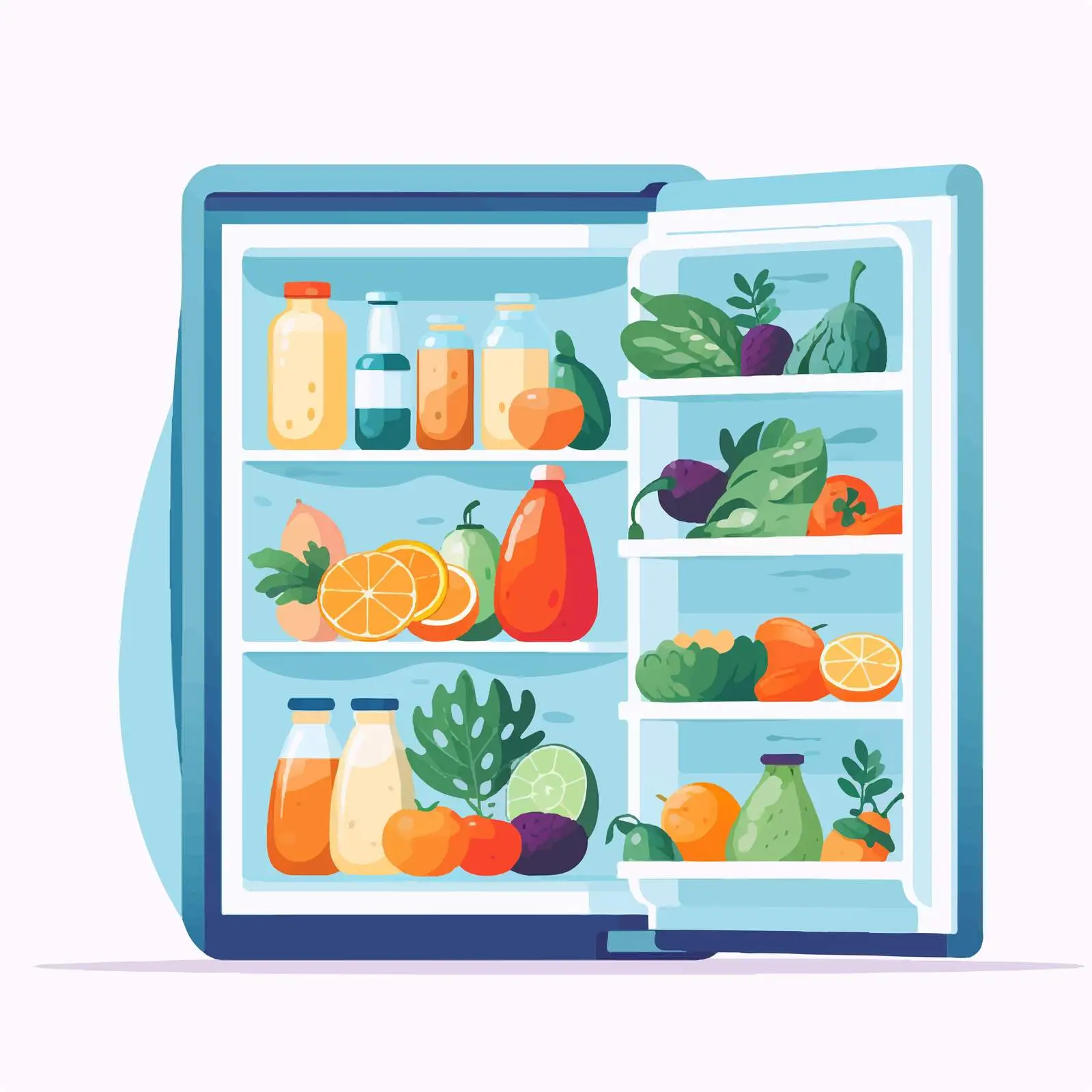 Healthy Food Ingredients in Fridge – free food quality image from Dotvec